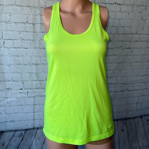 Nike Tops - Nike Neon Yellow Tank top size S